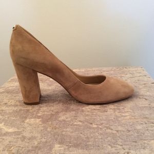 Sam Edelman Stillson Oatmeal Kid Suede Pump